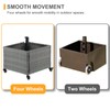 SUNNYPARK Umbrella Stand Outdoor Base with 4 Wheels Heavy Duty