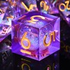 AUSTOR Liquid Core Resin DND Dice Sharp Edge Polyhedral Dice