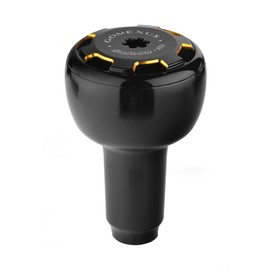 GOMEXUS AS30 Aluminum Power Knob Compatible for Daiwa Shimano Spinning & Baitcasting Reel Handle Knob (Black and Gold, 30mm)