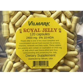 Vilmark Royal Jelly 120 Capsules 2400 mg Non GMO Gluten Free