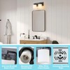 BrkNit 2 Light Modern Bathroom Light Fixtures Over Mirror, Black