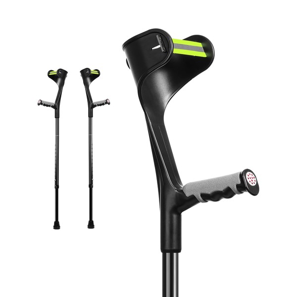 Forearm Crutches for Adults, Lightweight Folding Arm Crutch Forearm with