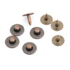 CRAFTMEMORE Solid Brass Jean Rivets, 3/8 Inch, 50 Sets, Washable