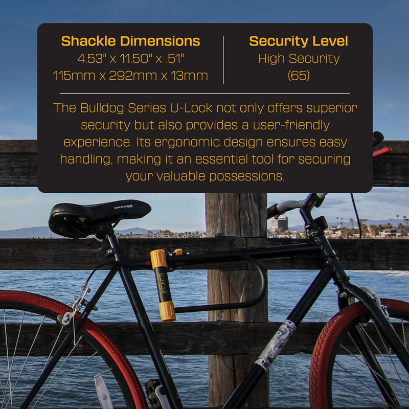 OnGuard Bulldog LS U-Lock – 13 mm Hardened Steel Shackle