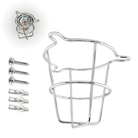 Fire Sprinkler Guard Chrome | Sprinkler Guard Head Cage Protector for Both 1/2" & 3/4" Sprinkler Head | Protection for Flush Mount, Side Wall & Semi - Recessed Fire Sprinkler Guard - 4 PK