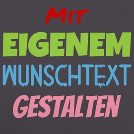 Geschenk mit Namen personalisiert by Shirtracer - Apron - Design Your Own Print - Desired Text, 4 anthracite