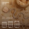 Peanut Butter Stirrer, Natural Nut Butter Mixer Steel Scraper Multi-Size: