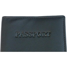 Gamekeepers Cottage gifts Irish Harp Leather Passport Cover Black Holder RFID Safe Travel Gift 470