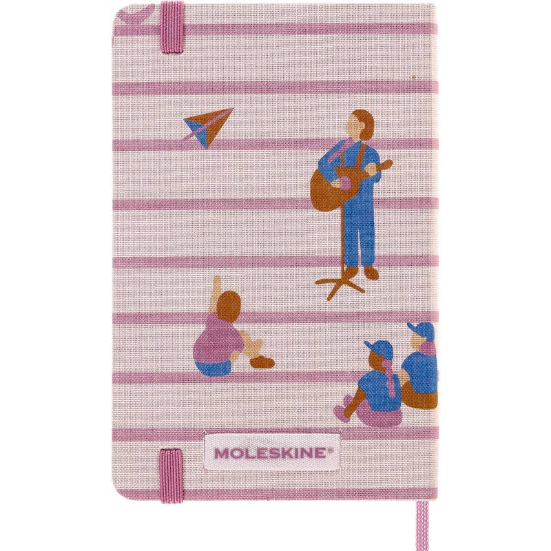 Moleskine Limited Edition Notebook, Sakura Notebook, Lined Layout and Fabric