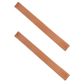 Coavoo Flat Copper Sheet 3mm x 25mm x 105mm Flat Copper Sheet Metal 99.99% Pure Copper for Metalwork, Crafts, Electrical and Industrial (Pack of 2)