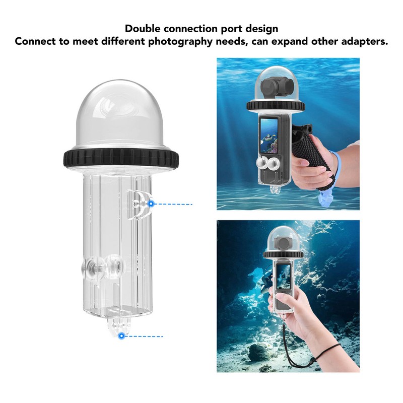 Action Camera Waterproof Housing Case 40m Protective Underwater Dive Housing