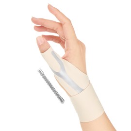 Kanoki Wrist Thumb Supporter, Thumb Base Support, Tendon Sheath Supporter, Built-in Spring Support, Thin, Lightweight, Fixed, Skin-friendly, Work, Housework, Childcare, Spots, Smartphone, Computer