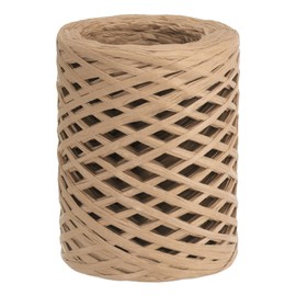 PATIKIL Raffia Ribbon 100 Yard, 1 Roll Natural Packing Paper Twine String for Crochet Box Wrapping Craft Holiday Decor, Khaki