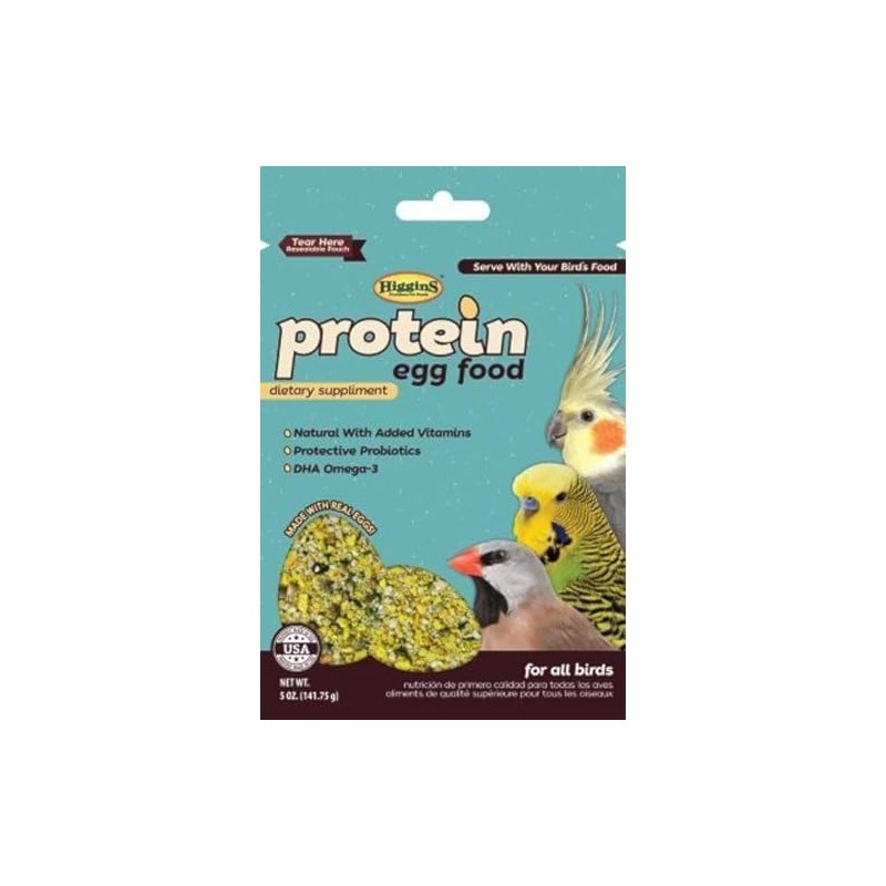 Higgins Pet Food Protein Egg Food USA - 5oz