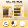 QUEWEL Lash-Cluster Kit 176Pcs D Curl Mixed 3 Styles Eyelashes-Individual