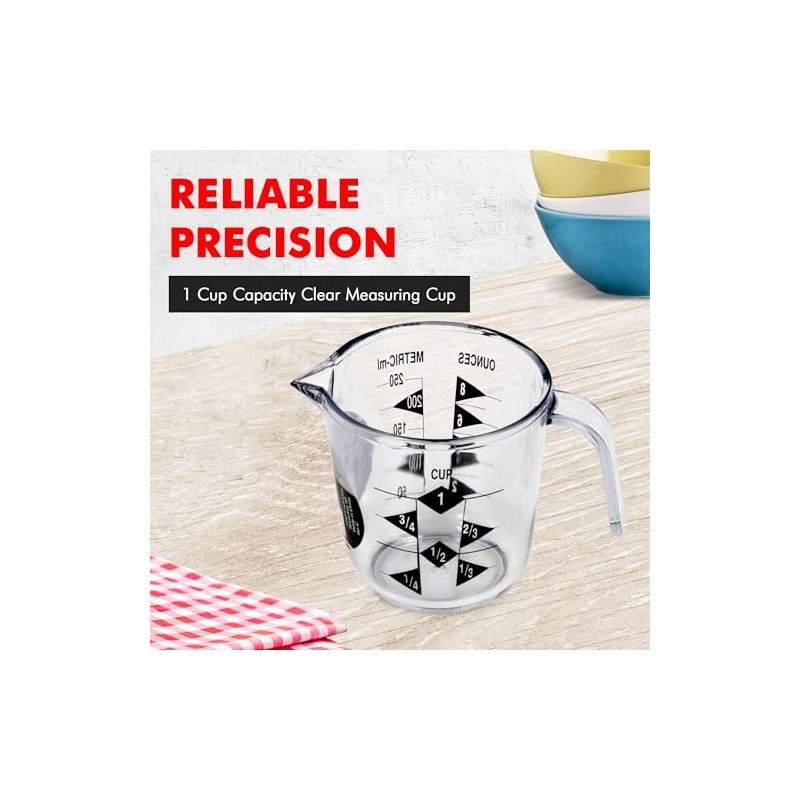 Chef Craft Select - Taza medidora de plástico, capacidad de