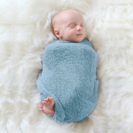 Newborn Photography Props Stretch Newborn Photography Wrap Blanket for Baby Boys Girls Posing Photo Shoot Props