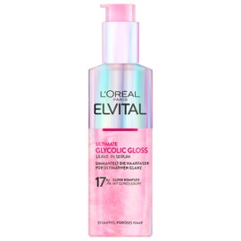 L'Oréal Paris Elvital Glycolic Gloss Serum for Dull and Lustreless Hair, Hair Care for Intense Smoothness and Ultimate Shine, Leave-In Serum, Regenerating, with Glycolic Acid, 150 ml