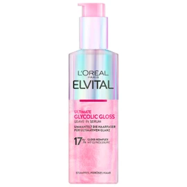 L'Oréal Paris Elvital Glycolic Gloss Serum for Dull and Lustreless Hair, Hair Care for Intense Smoothness and Ultimate Shine, Leave-In Serum, Regenerating, with Glycolic Acid, 150 ml