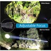 Super Bright Flashlight 30000lm Zoomable 2000m Range Support Power Output