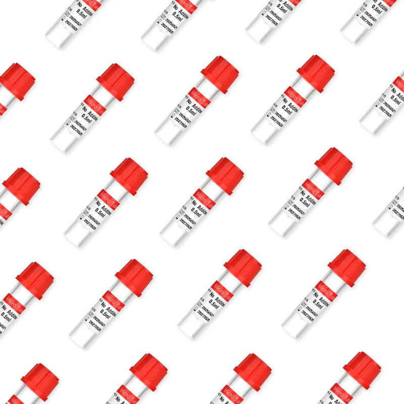 Meterbox Micro Blood Collection Tubes 0.5ml Plain Lab Collecting Tube