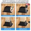 4x4 Post Base 2Pcs-Inner Size 3.6x3.6-Heavy Duty Metal Post Brackets-Deck