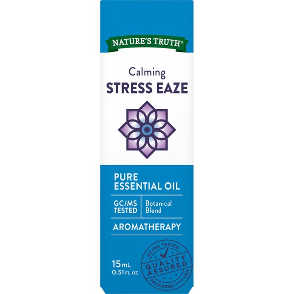 Stress Relief Essential Oil | 15 mL / .51 Fluid Ounce | Stress Eaze Calming Aromatherapy | by Nature's Truth