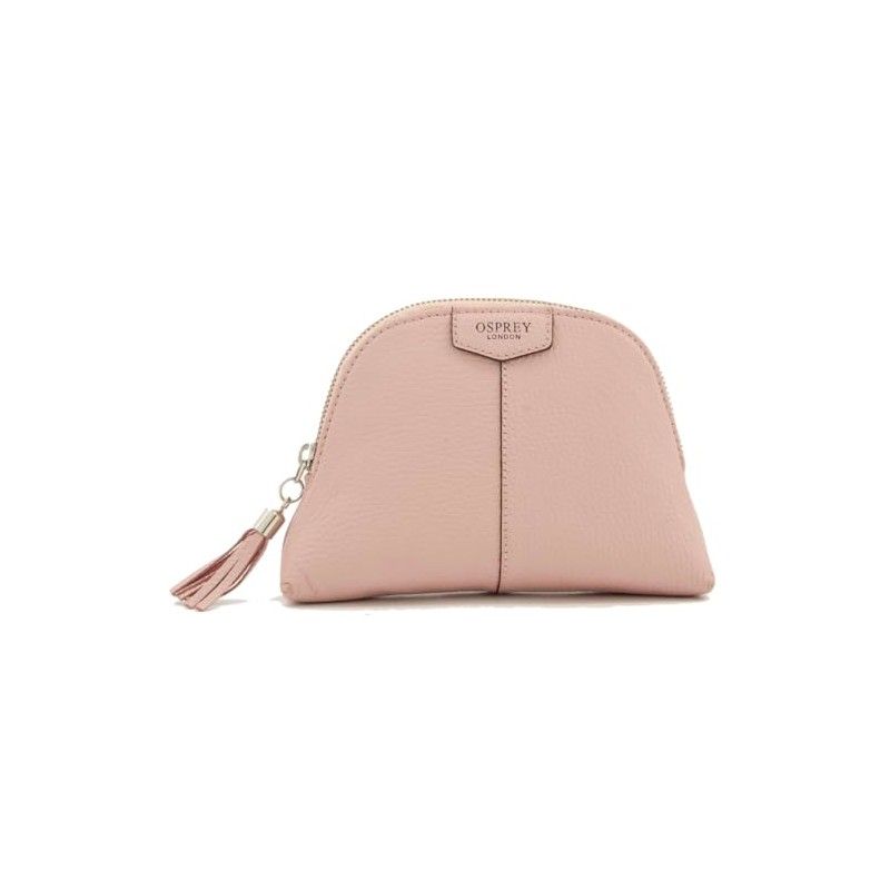 OSPREY London The Rosie Leather Make Up Bag, Grainy Hide,