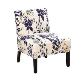 HAOYONG Armless Accent Chair Cover, Stretch Chair Slipcover Printed Slipper Chair Covers Furniture Protector Covers for Living Dining Room Hotel