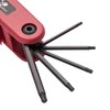 Jetech 9-Piece Compact Folding Hex Key Set, Metric, SAE, Made