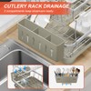 HOMEAILIE 2-Tier Dish Drying Rack for Kitchen Counter, 304 Stainless