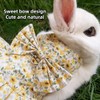 Rabbit Leash and Harness Set Adjustable Bunny Dress Clothes Outfit