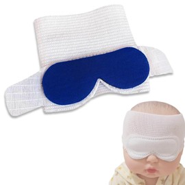 Disposable Avoid Light Eye Cover for Newborns, Eye Blocking Protect Guard with Adjustable Mesh Stretch Strap, 2 Pcs