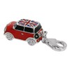 jewellerybox Sterling Silver & Enamel Mini Car Clip on Charm