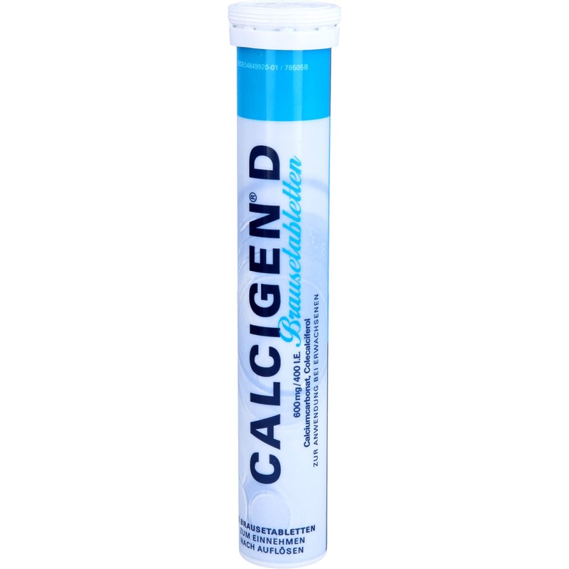 Calcigen D 600 mg/400 IU Effervescent Tablets Pack of 20