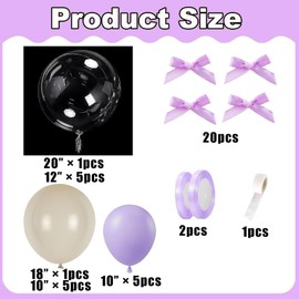 Purple Bow Party Decorations Bow Balloons BoBo Balloons for Taylo Party Girl Women Birthday Decor Coquette Bow Party Bridal Shower Bridal Engagement Party Bachelorette Party Decor