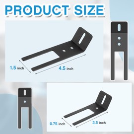 Otoolling 8 Pcs Interior Visor Bar Headliner Emergency Warning Light U-Bracket Mount 2 Size for SUVs and Trucks