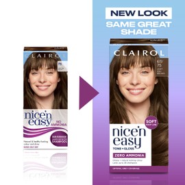 Clairol Nice'n Easy Tone+Gloss Semi Permanent Hair Dye - 611/75 Light Ash Brown
