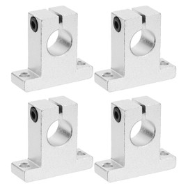 PATIKIL SK16 Aluminum Linear Motion Rod Rail Clamping Guide Support, 4 Pcs for 16mm Dia Shaft