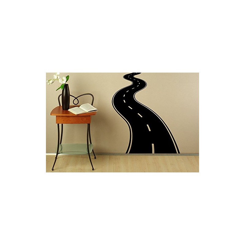 Road Highway Wall Decal Wall Vinyl Sticker Roadway Interior Home
