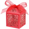COTOPHER 100Pcs Laser Cut Favor Boxes, 2x2x2.75in Small Gift Boxes