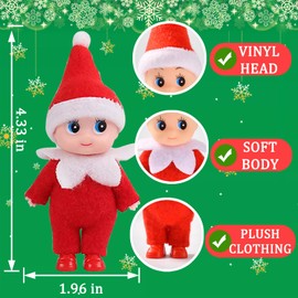 Christmas Elf Baby Dolls Tiny Elf Miniature Christmas Accessories Stocking Stuffers Elf Toys Christmas Holiday New Year Newborn Gifts
