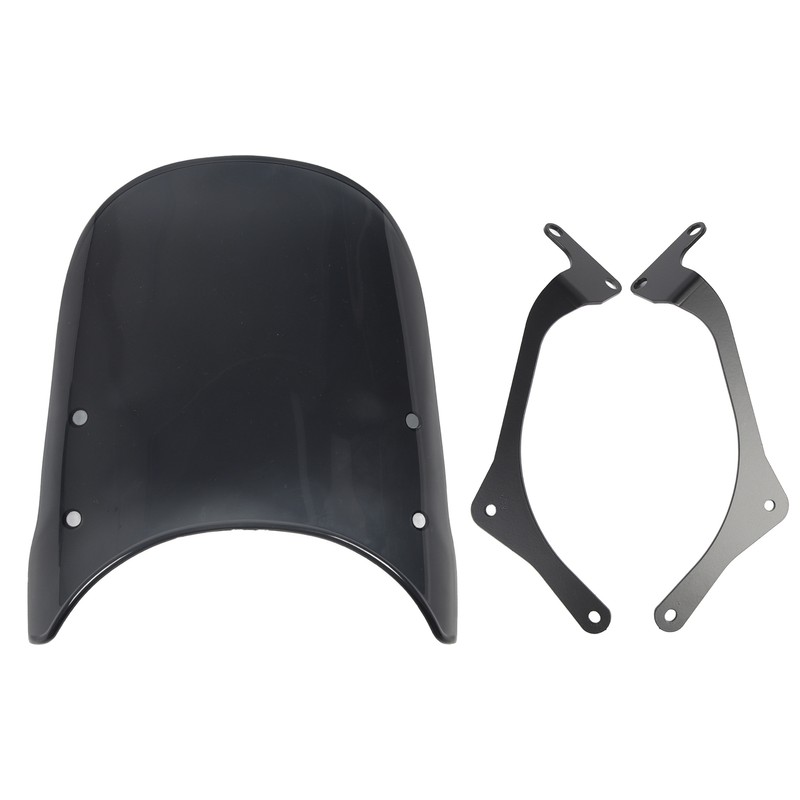 Motorcycle Front Windshield PC Airflow Wind Deflector Fairing Windscreen for