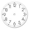 SELVA White Dial for Wall Clocks - Arabic Hours and