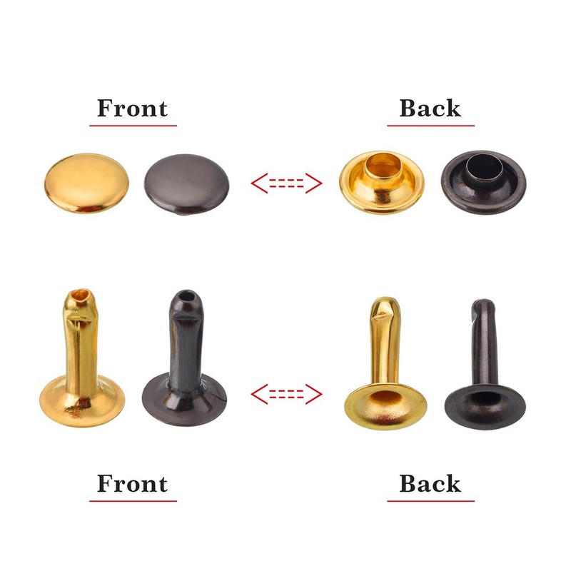 Tiardey 3 Gren, 120 Set Rivets Single Cap Rivet Tubular