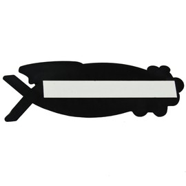 Cthulhu Fish - Emblema de plástico para coche, color plateado