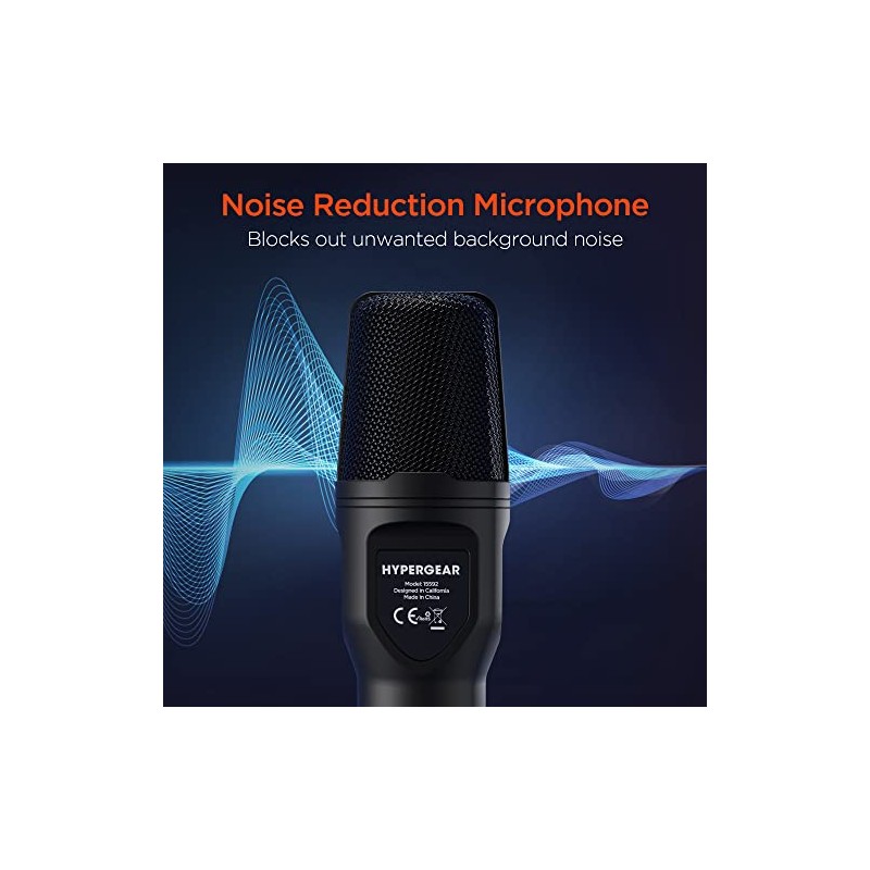 Hypergear Sound Advantage Pro-Audio Condenser Microphone Black