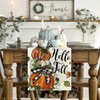 Artoid Mode Pumpkins Bowknot Maple Leaf 210 GSM Fall Table