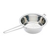 KitchenCraft KCLHCOL20 Long Handle Colander, Stainless Steel, 20 cm, Silver