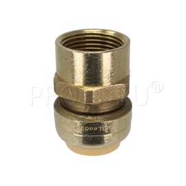 PROCURU 1-Inch PushFit x Female FNPT Adapter, Plumbing Fitting for Copper, PEX, CPVC Pipe, Lead Free Certified (1", 1-Pack)